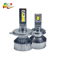 Ampoules de phares LED pour voiture, 80W H1 H3 H4 H7, 15W, puces 3570, 6500K, accessoires d'éclairage automobile