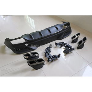 Difusor de Labio de Parachoques Trasero Negro PP con Puntas de Escape para <span class=keywords><strong>Mercedes</strong></span> Benz Clase <span class=keywords><strong>GLE</strong></span> W292 C292 GLE63 <span class=keywords><strong>AMG</strong></span> Coupé 2016-<span class=keywords><strong>2018</strong></span> - Product Image 5