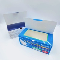 Carton pliable personnalisé pour l'emballage des masques avec fente découpée, certifié FSC, écologique, de haute qualité