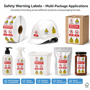 Custom <b>Waterproof</b> Hazard Suffocation Warning Sticker <b>Labels</b> Stickers Thc Keep Away From Small Children Warning Sign Sticker - Product Image 3