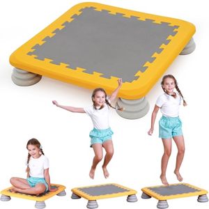 Fabrication professionnelle bon marché enfants plastique planche à sauter Trampoline nouveau Design enfants intérieur Trampoline autisme jouets pour bébé - Product Image 1