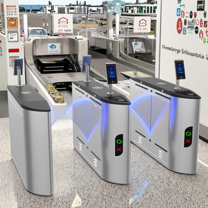 Vente chaude, fabricant de tourniquets de sécurité à haute sécurité en acier inoxydable anti-tailgating, à entraînement sans balais, avec contrôle d'accès NFC, pour gymnase, porte à battants - Product Image 6