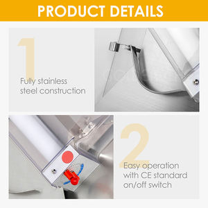 2020 Cina Pabrik Partai Besar 30Cm Pizza Adonan <span class=keywords><strong>Rolling</strong></span> Mesin Harga/Pizza Dough Sheeter - Product Image 4
