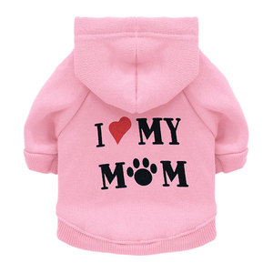 Vêtements pour animaux de compagnie en gros : Sweats à capuche pour chiens et chats avec motif lettres, Manteaux pour chiens et chats, et Sweats à capuche 'Love MOM' pour chiens et chats, pour le printemps, l'automne et l'hiver. - Product Image 5