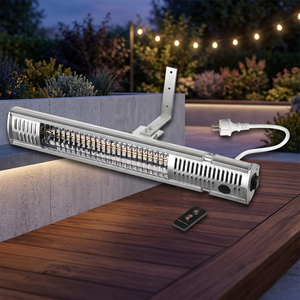 FERVI Electric Bathroom <b>Heater</b> Remote Controlled Infrared Radiant Energy Saving 2000W 230V EU <b>Plug</b> Ceiling Installation - Product Image 2