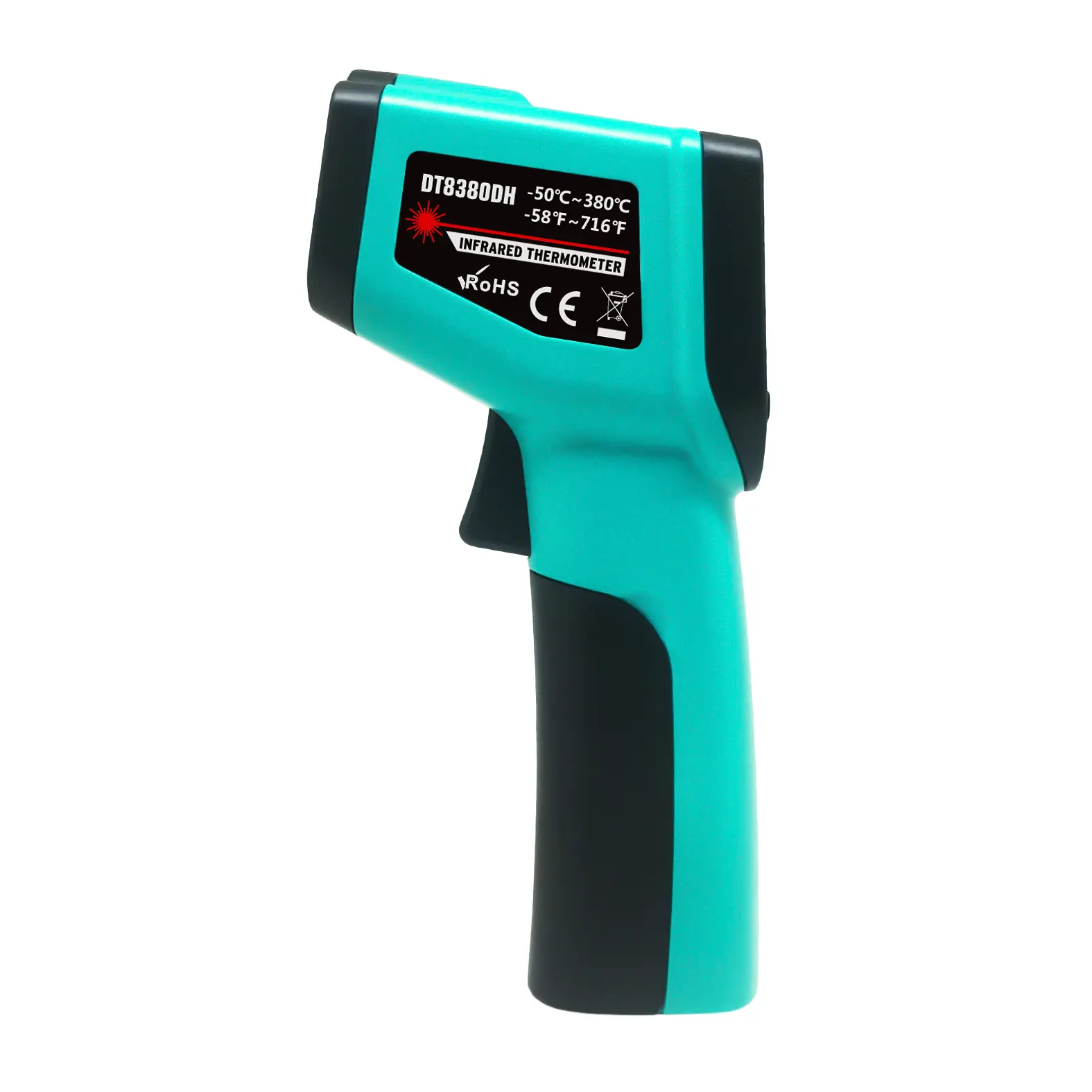 Manufacturer industrial non -contact Thermometer ir pyrometer 550c laser point gun black color Thermometer