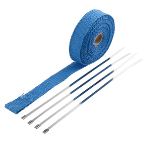 Bouclier <span class=keywords><strong>thermique</strong></span> d'échappement de moto de 500cm <span class=keywords><strong>Bande</strong></span> tissée isolante <span class=keywords><strong>thermique</strong></span> avec attaches en acier inoxydable - Product Image 4