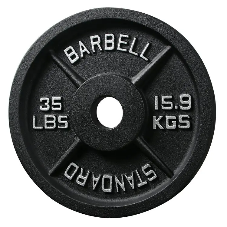 Wholesale Manufacture Gym Equipment Cast Iron Weight Plate Weight Lifting Barbell Weight Plates