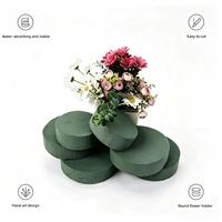 Disques et blocs de mousse florale en gros (8-22 cm de diamètre) – Haute absorption d'eau, cylindres verts humides/secs pour arrangements floraux de table de mariage
