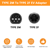 Nouvel adaptateur de charge pour véhicules électriques ZSWINNER ST-E051 Type 2, 32A, triphasé, prise d'entrée/sortie pour voiture, étanche IP55, CE/ROHS REACH
