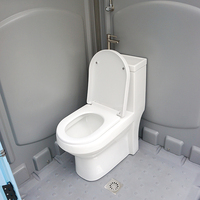 Toilette et douche en plastique HDPE à double usage toilettes portables en plastique de salle de bains toilette chimique extérieure mobile wc
