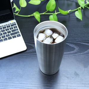 カスタマイズ可能な古典的なタンブラーマグカップ二重壁ステンレス鋼ストローコーヒー水ビール茶ワインギフト旅行 - Product Image 6