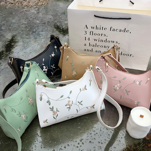 Ladies Hobo Underarm Bag Nouveau design brodé Fashion Handbag for Women Summer Sling Shoulder Bag - Product Image 3