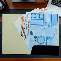 Dossiers personnalisés A4 A5 en papier d'art de luxe, laminés, à double pochette, pour l'école, les affaires ou l'organisation de documents