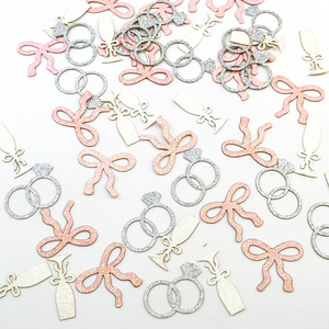 ของประดับบนโต๊ะในงานแต่งงานมีกลิตเตอร์ประดับโบว์เพชรรูปโบว์แก้วแชมเปญใช้ผูกโบว์สำหรับตกแต่งงานปาร์ตี้ของหนุ่มโสด - Product Image 1