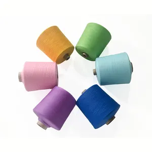 Nhuộm 16S 21S 30S 32S 40S Spun Sợi Trung Quốc Các Nhà Sản Xuất Spun Sợi Polyester Cho Dệt Kim Vớ