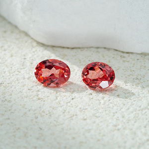 أحجار كريمة اصطناعية بالجملة من ستارزجيم، ياقوت صناعي بقطع بيضاوي، حجر بادبارادشا بلون غروب الشمس وشروق الشمس، أحجار كريمة مصنعة في المختبر لصناعة المجوهرات - Product Image 3