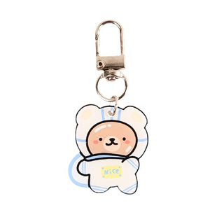 Holographic dễ thương Keychain Acrylic Móc Chìa Khóa tùy chỉnh vòng chìa khóa Acrylic quyến rũ tùy chỉnh Acrylic Keychain rõ ràng - Product Image 4