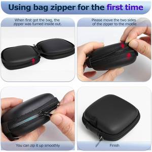 Promotional Coin Purse Portable Wireless Earphone Cases Data Cable <b>Storage</b> <b>Box</b> Cool Gadget Wholesale Custom Men Wallet with logo - Product Image 6