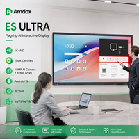Pantalla Interactiva Inteligente Amdox ES Ultra 65 75 86 98 110 Pulgadas 4K Android 15 EDLA con RK3588