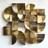 Intérieur Nouveau Mur Art Pièces Escalier Multi-Types Moderne Suspendu Peinture Décor Métal Cuir Finition pour Villa Bureau Hôtel