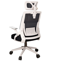 Chaise de bureau pivotante moderne pour cadres, avec hauteur réglable et structure en plastique, idéale pour le bureau à domicile