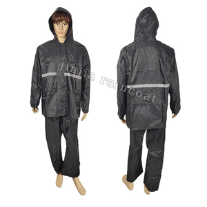 Chaqueta Impermeable Reflectante de Alta Calidad para Adultos Hombres, de Poliéster PVC para Seguridad al Aire Libre, Viajes y Motocicleta, Tela Oxford - Product Image 6