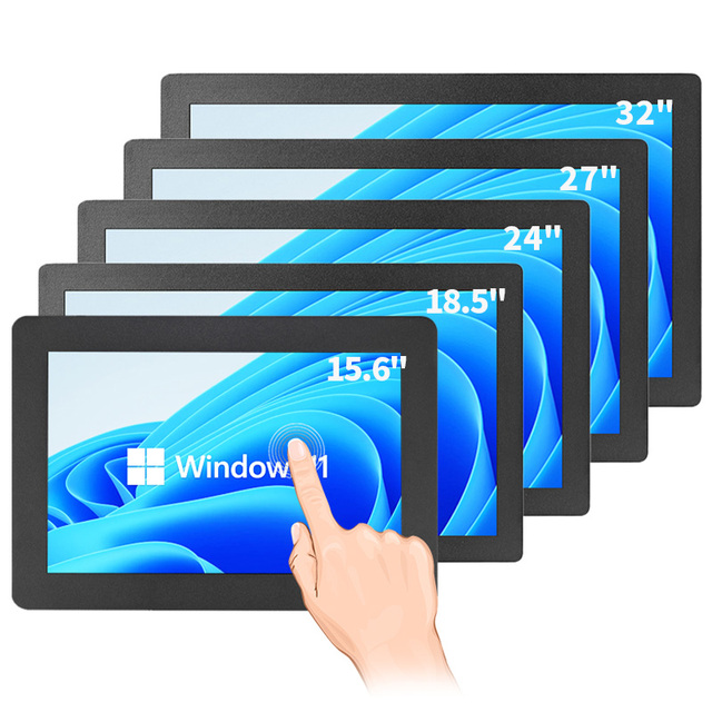8 10.1 11.6 12 13.3 15 15.6 17 19 18.5 21.5 24 27 32 Inch VESA Panel Embedded Mount Industrial LCD Display Touch Screen Monitor