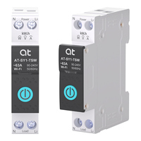Interruptor Inteligente WIFI ATELE Tuya MCB PA66, Disyuntor de 1~63A 1P Ajustable, Medidor de Energía, Monitorización, Temporizador, Relé Inalámbrico