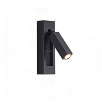 Lampe murale de lecture flexible à tête réglable pour chevet, éclairage mural pour hôtels cinq étoiles