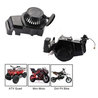Démarreur à manivelle en plastique GOOFIT pour moto, remplacement pour moto de poche 2 temps 43cc 47cc 49cc, quad, mini moto tout-terrain, scooter, pompe à eau