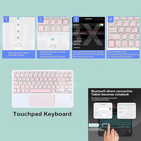 Étui pour Xiaomi Redmi Pad SE 11 pouces 2023 avec clavier, protection intégrale, clavier magnétique détachable avec pavé tactile et coque