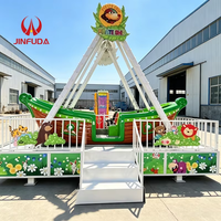 Machine de jeux de carnaval mobile montée sur remorque manèges de divertissement pour enfants bateau pirate à vendre