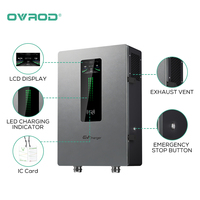 Module de chargeur EV DC Ovrod 40 kW, borne de recharge murale CCS2, station de charge murale IP54, chargeur de voiture électrique, station de charge rapide