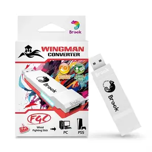 Brook Wingman FGC Game Converter For PS5/PS4 Console Wired Arcade Fight Stick Hitbox Controller Adapter For PC Street Fighter 6