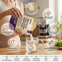 Collagène multi-peptides non OGM Halal, formule personnalisée, pour un style de vie actif et bien-être, MOQ flexible, supplément en vrac sans saveur