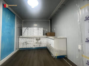 Maison de conteneur à deux étages préfabriquée chinoise Affiches de maison de capsule d'entrée à énergie solaire étanche <span class=keywords><strong>pour</strong></span> villas à usage de bureau - Product Image 4