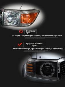 Ensemble complet de phares de conduite à LED de luxe noirs de haute qualité 12V, modèle Plum Blossom, pour Land Cruiser LC76/78/79, OLIVER - Product Image 5