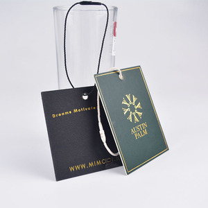 Etiquetas Colgantes de Papel Personalizadas Ecológicas con Diseño Cóncavo-Convexo, Grabadas/Repujadas, Creativas y con Personalidad para Zapatos y Bolsos - Product Image 1