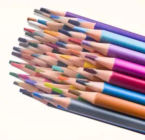 High Quality Erasable Color Pencil Hexagonal Rod Colored Lead Promotional Color Pencil Set