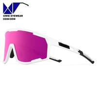 Lunettes de cyclisme personnalisées OEM TR90 photochromiques UV400 polarisées à monture complète pour adultes unisexes - Partenaire d'expédition mondial