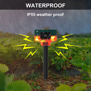 Nuevo espantapájaros LED Solar 13 sonido Animal repelente al aire libre impermeable repelente disuasorio para perro gato pájaro plaga topo - Product Image 6