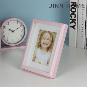 Cadre photo en bois Jinn Home, <span class=keywords><strong>taille</strong></span> <span class=keywords><strong>6</strong></span>*8 <span class=keywords><strong>pouces</strong></span>, couleur bleu et rose, pour cadeau de souvenir de bébé - Product Image 3
