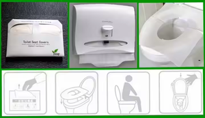 Housse <span class=keywords><strong>de</strong></span> siège <span class=keywords><strong>de</strong></span> <span class=keywords><strong>toilette</strong></span> jetable en papier pulpe 1/2 fois soluble dans l'<span class=keywords><strong>eau</strong></span> biodégradable paquet <span class=keywords><strong>de</strong></span> 250 pièces rouleau <span class=keywords><strong>de</strong></span> mouchoirs souples - Product Image 6