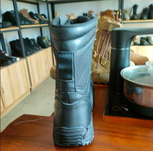 DFD1201 Botas largas de cuero para las 4 estaciones: verano, otoño, primavera e invierno, botas tácticas transpirables - Product Image 6