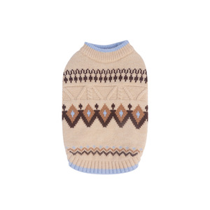 Vêtements de luxe pour chiens de style britannique-Pull d'hiver tricoté pour bouledogue français, nounours, <span class=keywords><strong>schnauzer</strong></span> et petits chiens à la mode - Product Image 1