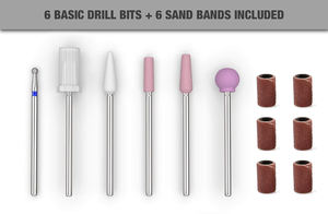 Vente en gros 2025 Ponceuse à ongles professionnelle avec 4 embouts 35000 tr/min en plastique Moteur brossé 30W pour salon - Product Image 5