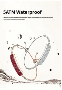 Bracelet intelligent B5 (Nx Wear) étanche à l'eau, en alliage de titane, avec moniteur de fréquence cardiaque, de pression artérielle, de sommeil, podomètre, fonction de prise de photos par secousse - Product Image 4