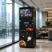 Distributeur automatique de café multi-langues pour les halls d'arrivée et de départ des aéroports
