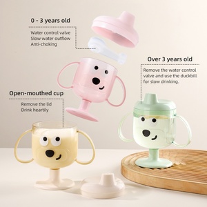 Support OEM – Nouveaux produits pour bébés en silicone – Tasse d'apprentissage anti-déversement de 215 ml en forme de dessin animé pour enfants – Gobelets d'apprentissage pour tout-petits - Product Image 6